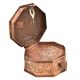 Indian Embossed Pattern Copper Betel Nut Pandan Box