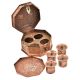 Indian Embossed Pattern Copper Betel Nut Pandan Box