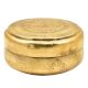Brass Handmade Round Bread Box Or Chapati Box With Engraved Lid