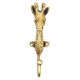 Solid Giraffe Animal Brass Hook