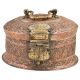 Handcrafted Embossed Copper Floral Decoration Pandaan Betal Box