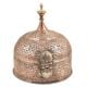 Handcrafted Stupa Form Repousse Decoration Copper Paandan With Lock Handle