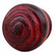 Red Spiral Wooden Knob