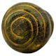 Yellow Spiral Wooden Knob