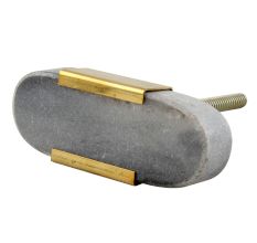 Grey Oval Golden Stone Dresser Knobs