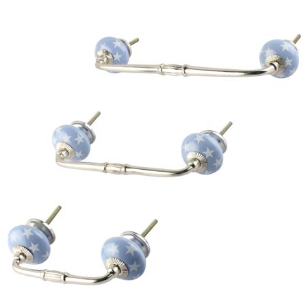 Grey Star Ceramic Bridge Handle