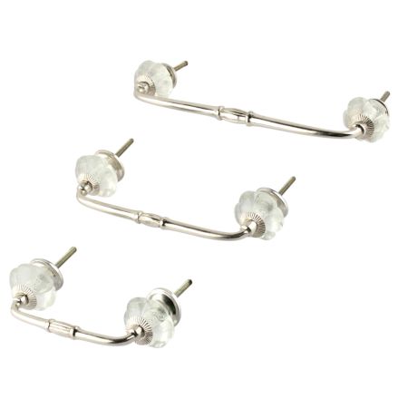 Clear Melon Glass Bridge Handle