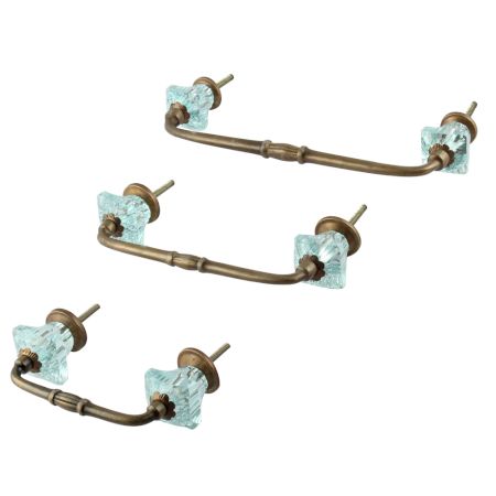 Water Glass Square Cut Bridge Handle