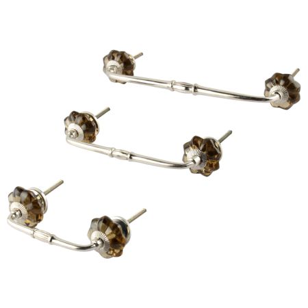 Smoky Melon Glass Bridge Handle