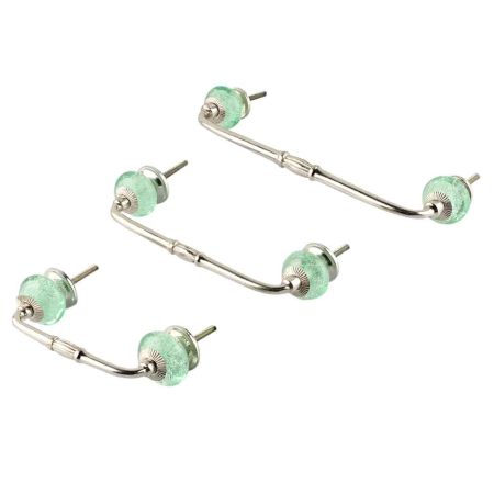 Mint Bubble Glass Bridge Handle