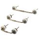 Cream Strewn Flat Knob-06 Bridge Handle