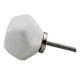 Solid White Octagon Ceramic Knobs Online