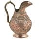 Copper Vintage Floral Engraved Jug