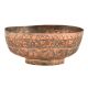 Etched Hand Egraved Floral Design Copper Bowl