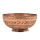Vintage Copper Bowl With Delicate Pattern