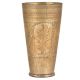 Old North India Brass Central Floral Lassi Glass Cup