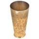 Tribal Flowers Etched Brass Talll Lassi Glass And Cup