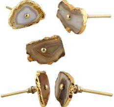 Brown Agate Stone Cabinet Knobs Online