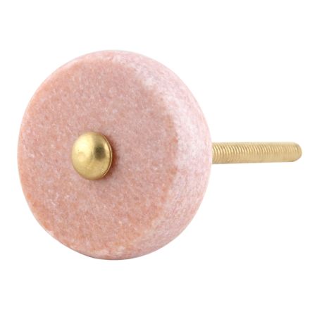 Light Pink Stone Flat Dresser Knob Online