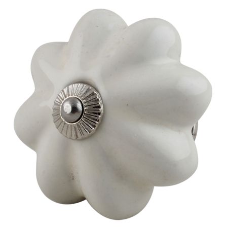 Solid Cream Big Ceramic Dresser Knobs Online