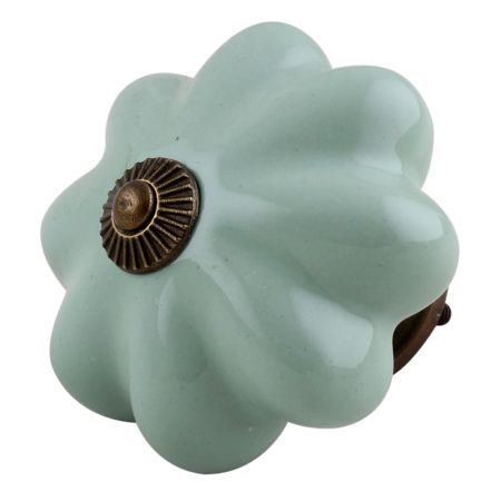 Solid Sage Green Big Ceramic Cabinet Knobs Online