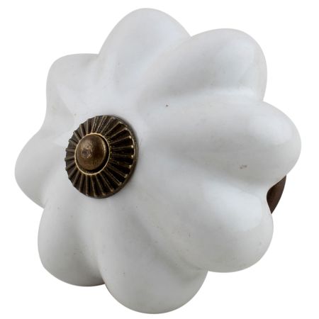 Solid White Big Ceramic Cabinet Knobs Online