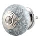 Black Marble Crackle Ceramic Drawer Knob