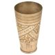 Brass Leaf Etched In A Triangle Pattern Lassi Glass