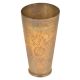 Old Sunflower Etched Brass Tumbler lassi Glass