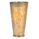Old Sunflower Etched Brass Tumbler lassi Glass