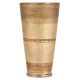 Tall Vintage Brass Lassi Glasses with Engravings