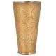 Brass Embossed Leaves Design Lassi Glass Tumbler