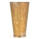 Old lassi Glass Hand Etched With Elaborate Flowers And leaves