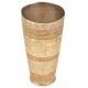 Hand Engraved Flower Border Pattern Brass Lassi Glass