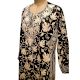 Embroidered Designer Black Color Long Kurti Fabric