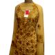 Light Yellow Designer Dress Georgette With Golden Yellow Floral Embroidery And Duppata