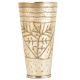 Leaves Etched Old Brass Traditional Brass Lassi Glass