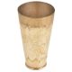 Vintage Brass Punjabi Lassi Glass with Leaves Etched And Branch