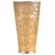 Carved Floral Bunch Of Flowers On Brass Tall Lassi Glass