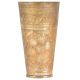 Circular Floral Pattern Brass Tall Punjabi Lassi Glass