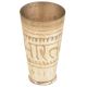 Carved Bharat Brass Punjabi Lassi Glass Or Tumbler