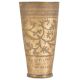 Jaal Leaves Design Engraved Tall Vintage Lassi Glass