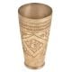 Indian Vintage Design Carving Brass Lassi Glass