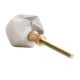 Grey And White Hexagon Stone Cabinet Knobs Online