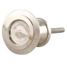 Silver Brass Round Knobs
