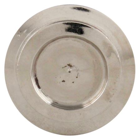 Silver Brass Round Knobs