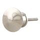Silver Brass Round Knobs