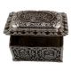 Metal Floral Square Storage Box