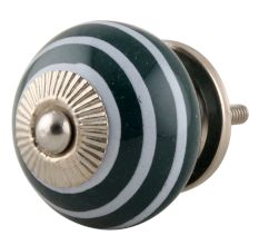 Dark Green Strip Knob