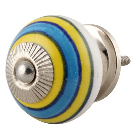 Sky Blue Yellow Knob